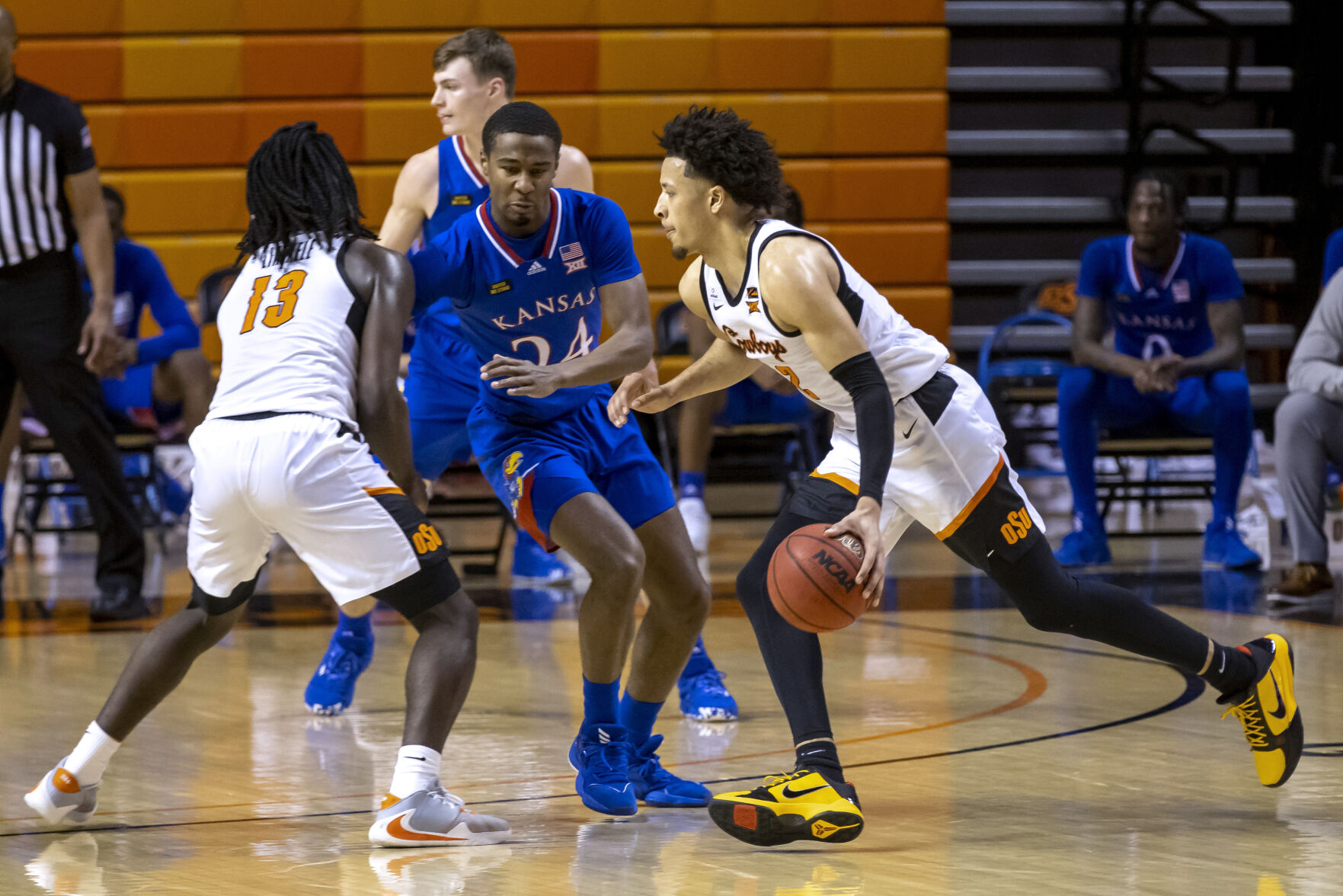 Kansas Oklahoma St Basketball